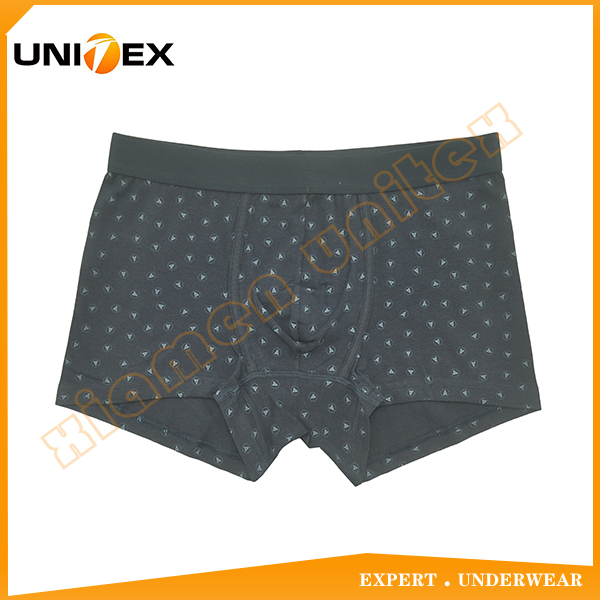 Funny Personalised Boxers Jacquard Logo Elastic With Aop Printing Men's Boxer Brief Underwear