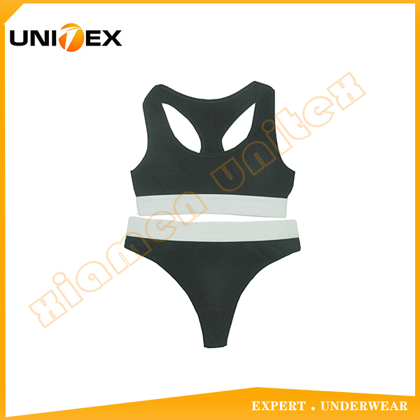 Customized Knitted Underwear Comfortable Cotton Sport Bra Underwear