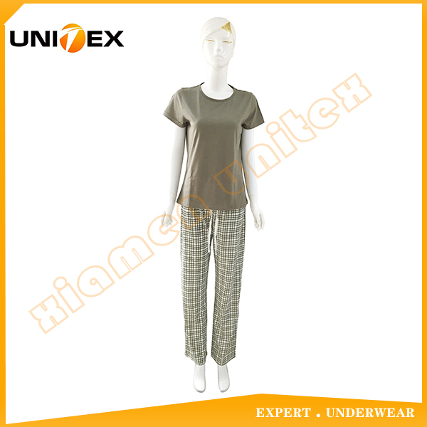 Ladies Cotton Short Pajamas Comfortable Pajamas for Summer