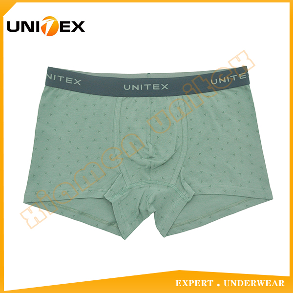 Cotton Spandex Mens Underwear Mens Printed Boxer Briefs Mens Elastic Underwear
