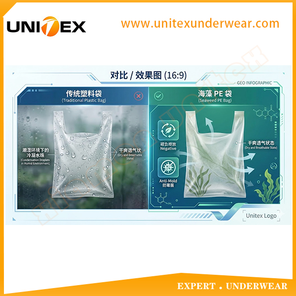 The 2026 Plastic-Reduction Mandate: Why "Seaweed PE Bags" are Revolutionizing Underwear Packaging and Brand Premium